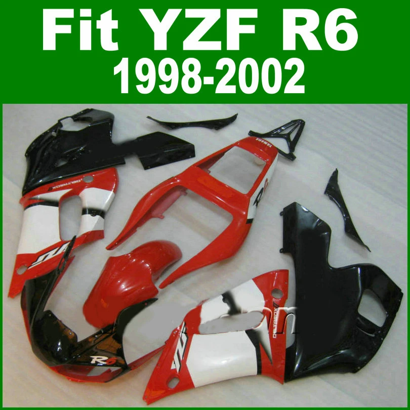 Обтекатели для YAMAHA YZF R6 98 99 00 01 02 комплект обтекателей (красный)