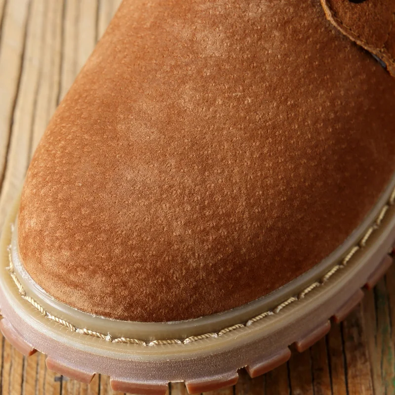 Модная обувь с высоким берцем мужские офисные Ботинки Martin зимняя лоферы на