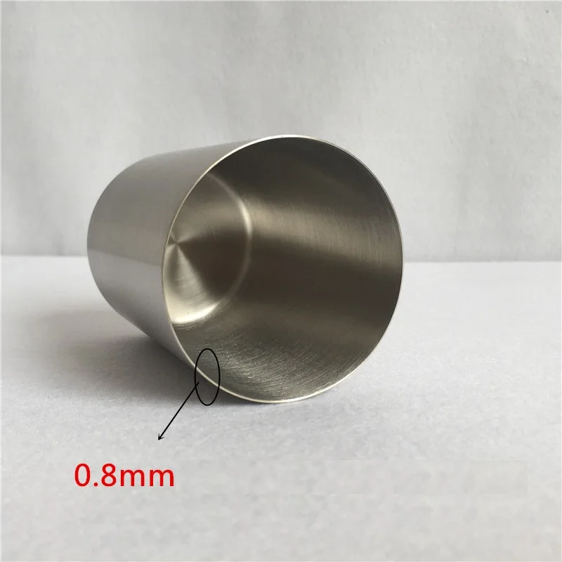 300ml Stainless Steel Beer Cups Small Straight Body Saka Cup Mouth-rinsing Classical for Home W8623 | Дом и сад