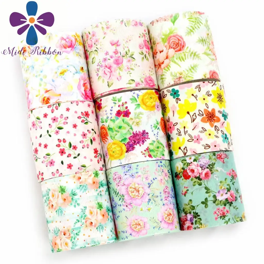 16 мм 75 Цветочная серия весенний сезон печатная корсажная/эластичная лента