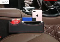 lapetus accessories for toyota camry rav 4 seat gap multifunction container storage box phone tray accessory cover kit 1 pcs
