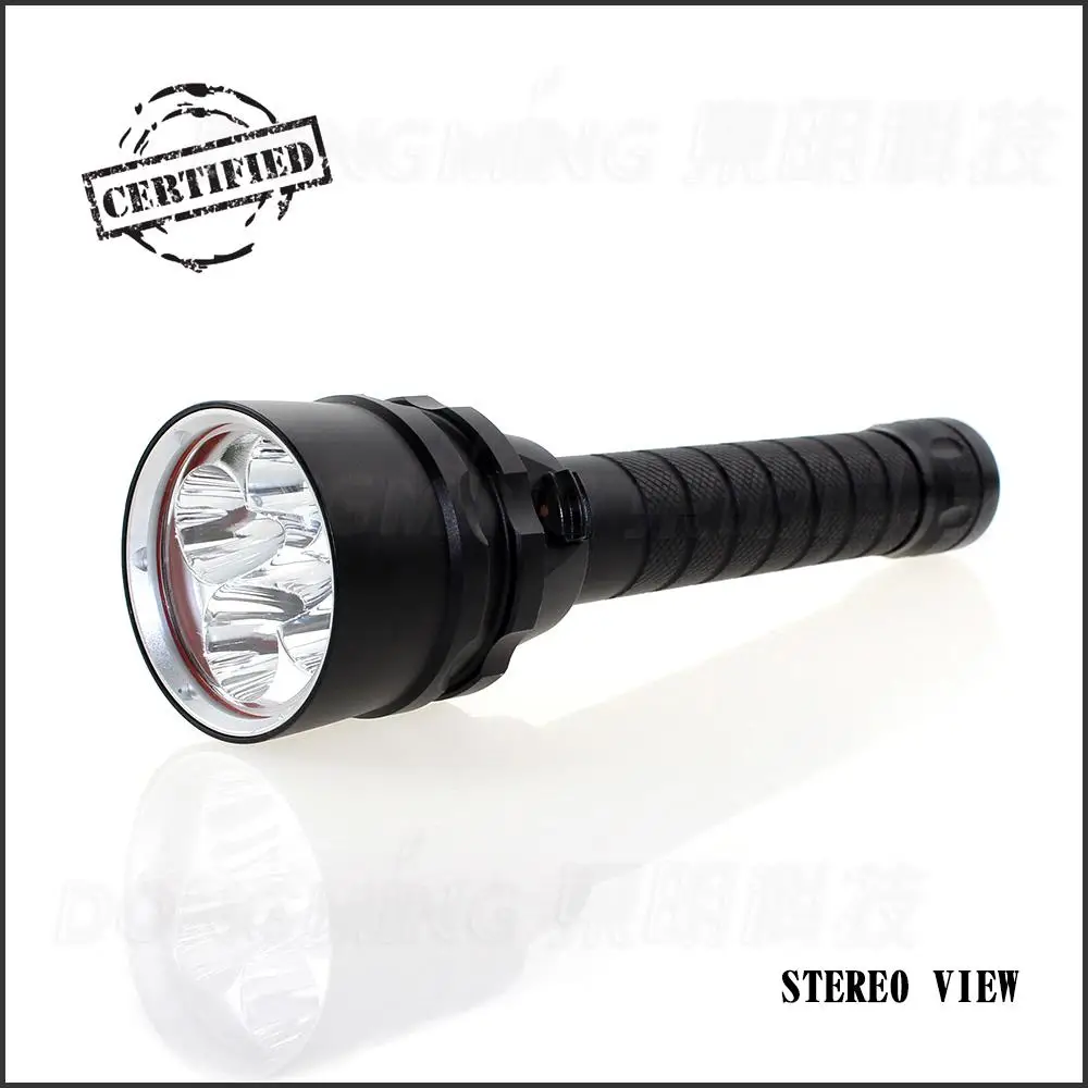 

Diving Underwater Flash Light By 5x CREE XM-L XML T6 LED Flashlight black case 5 LED Dive Torch Waterproof Light Lamp Super T6
