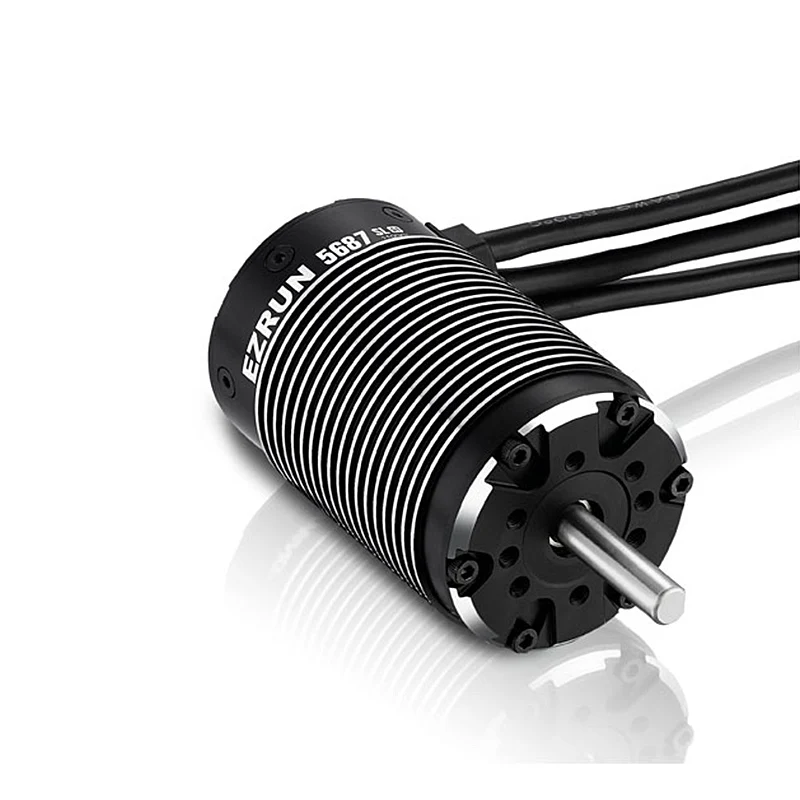 Бесщеточный 4-полюсный мотор HobbyWing 5687SL 1100KV с бесщеточным двигателем EzRun MAX6 V3 160A