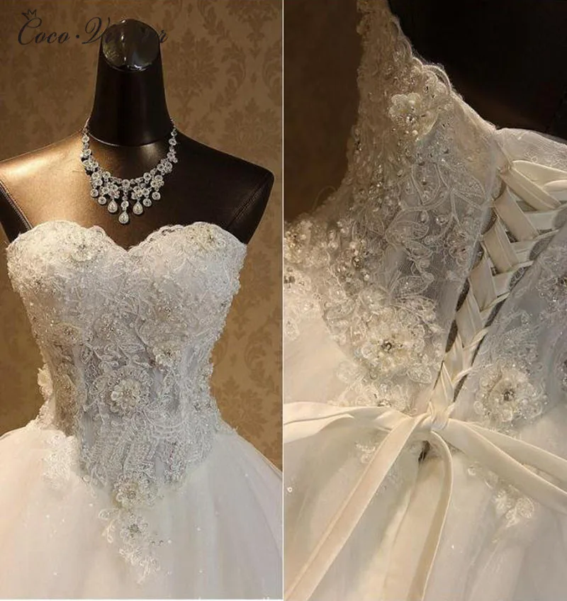 Модные Роскошные бисером свадебное платье vestido de noiva кружевные размера плюс