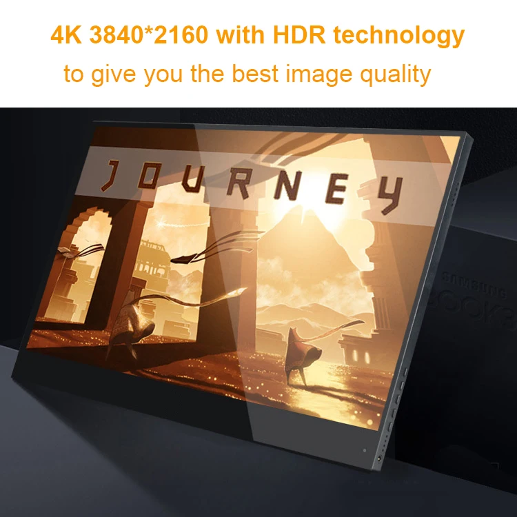 15," ультра-тонкий 4K портативный монитор-HDMI type-C-идеально подходит для Xbox, PS станции, переключатель игровой консоли, Raspberry, компьютера