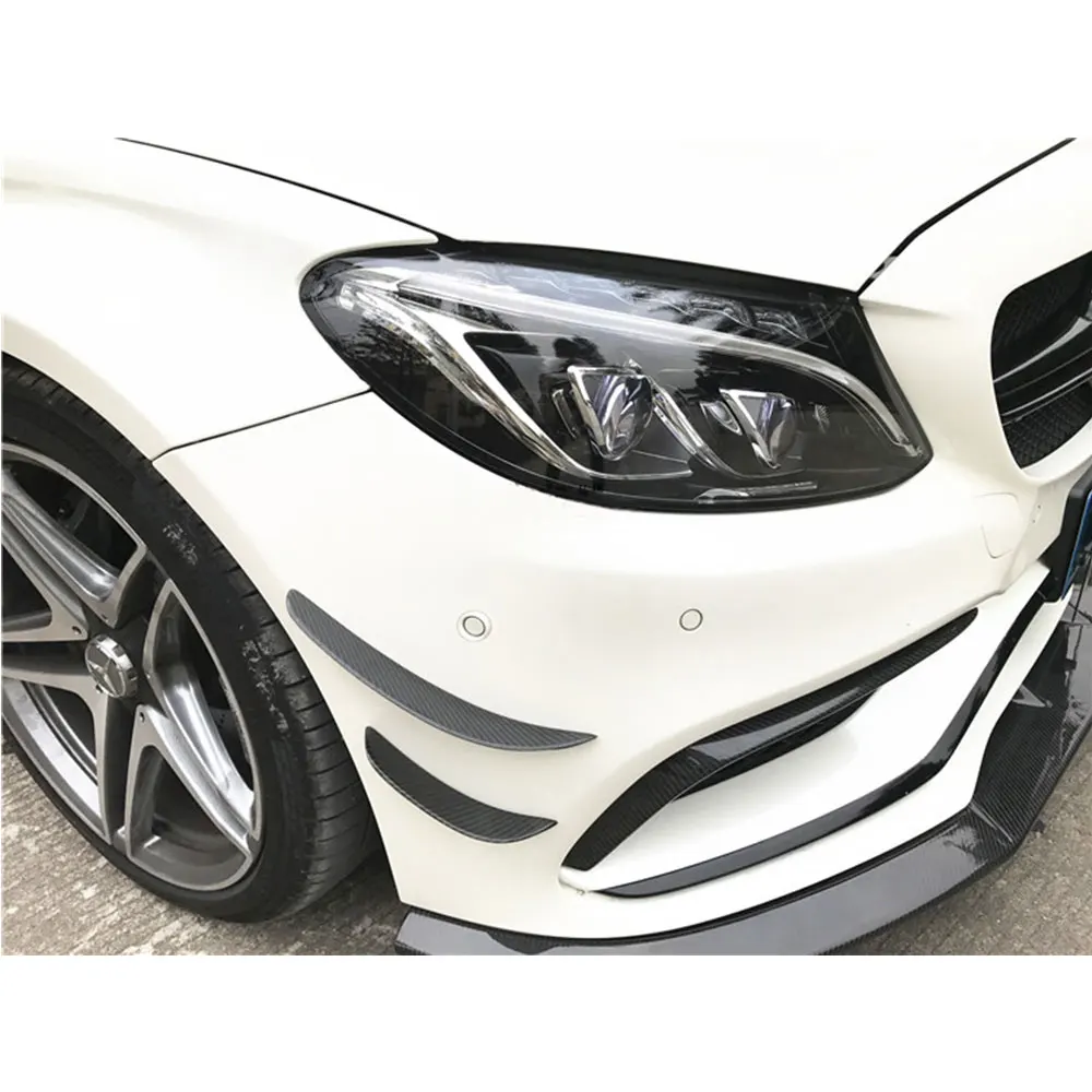 Для C Class углеродного волокна переднего бампера противотуманная фара веки