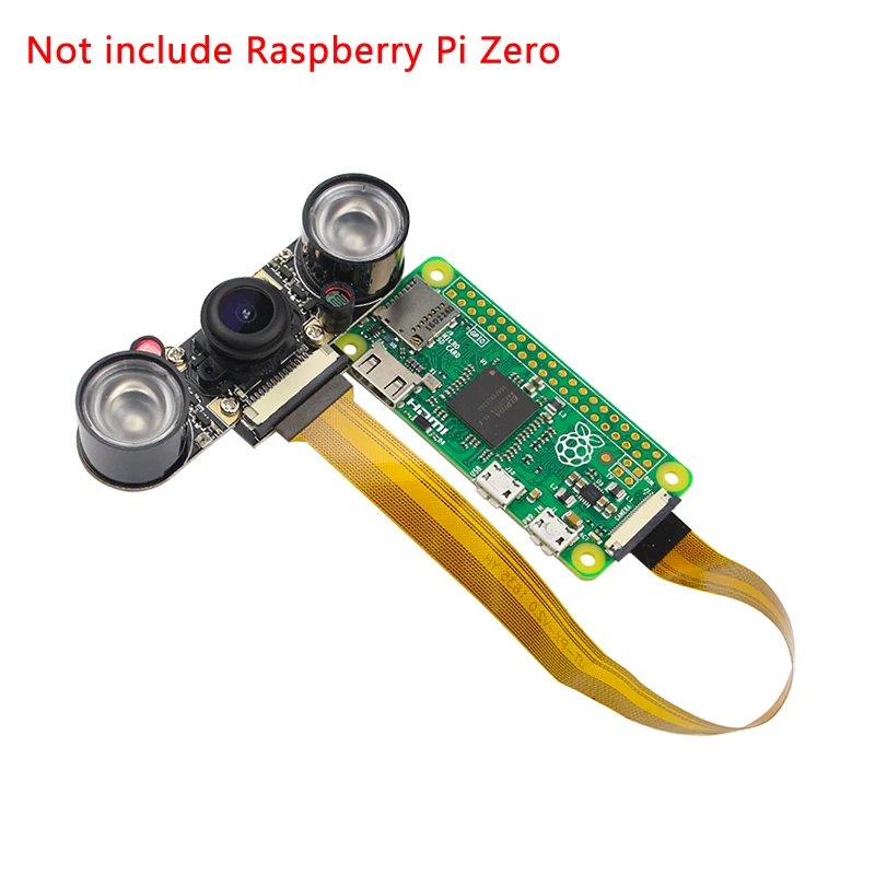 Горячая Raspberry Pi Zero камера ночного видения 5MP рыбий глаз широкоугольный модуль камеры+ 2 шт ИК-лампы для Raspberry Pi Zero W