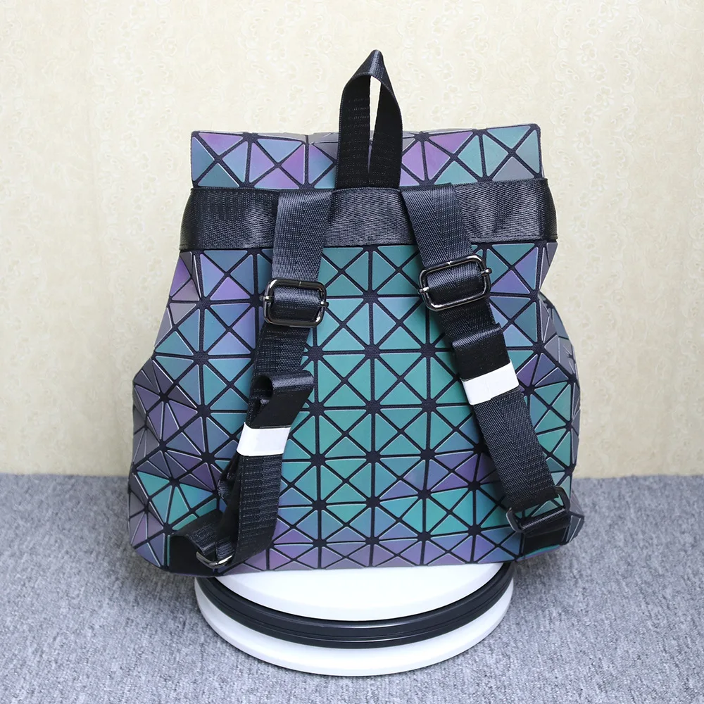Геометрический ромб ночник Обесцвеченный лазер большая сумка на плечо модный