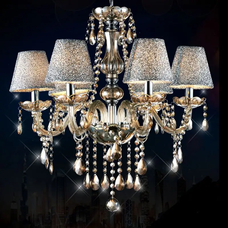

Multiple Chandelier K9 crystal lamp for living room European crystal candle led crystal lamp crystal lights chandelier za
