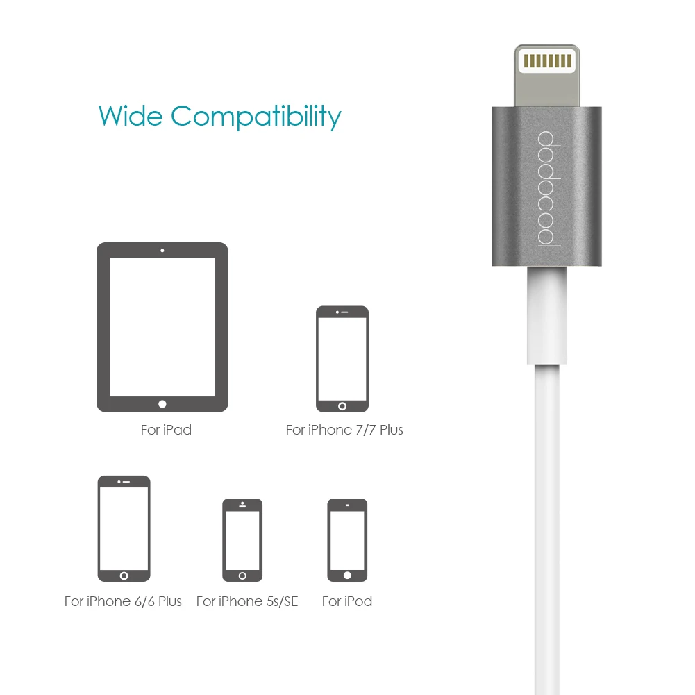 Dodocool MFi высокого разрешения в наушники вкладыши стерео с разъемом Lightning для iPhone X 8