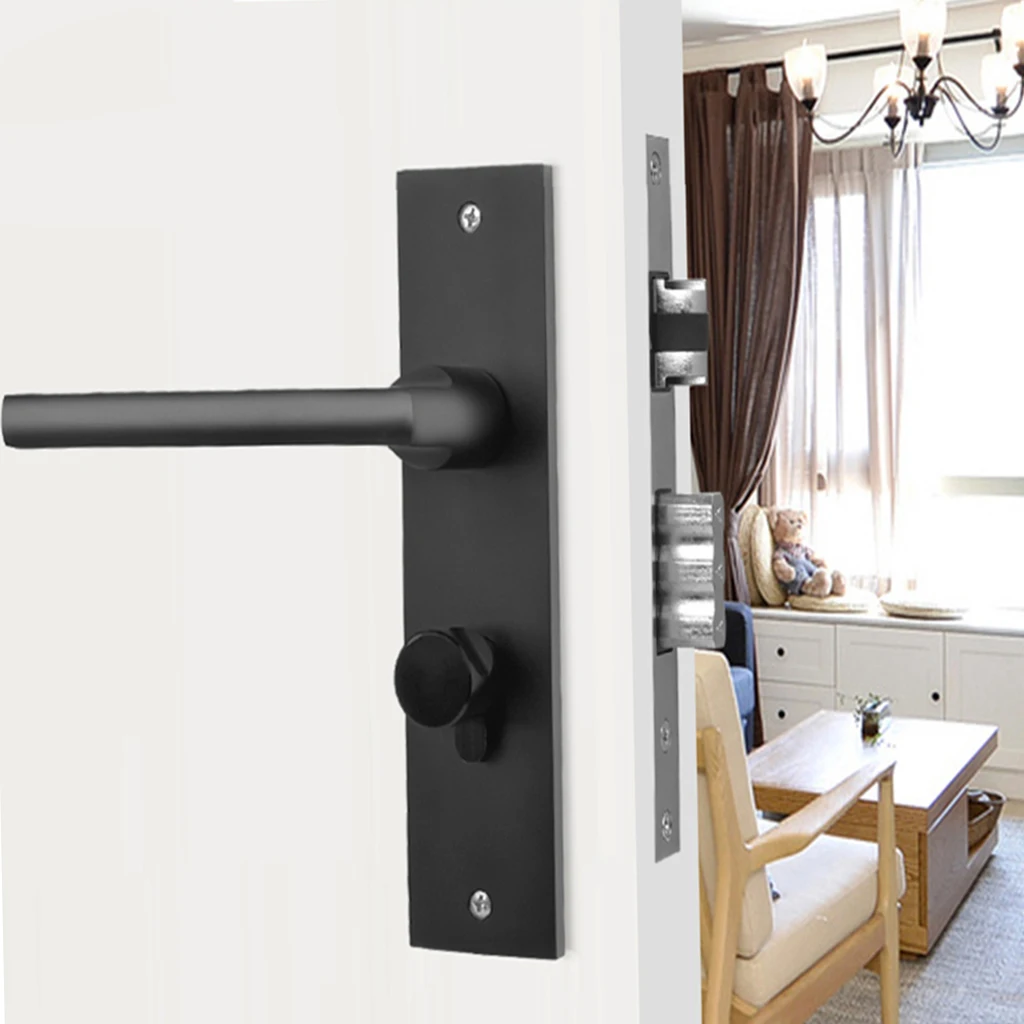 Дверной замок с ручкой передней и задней ручки для ванной спальни #1|bedroom door