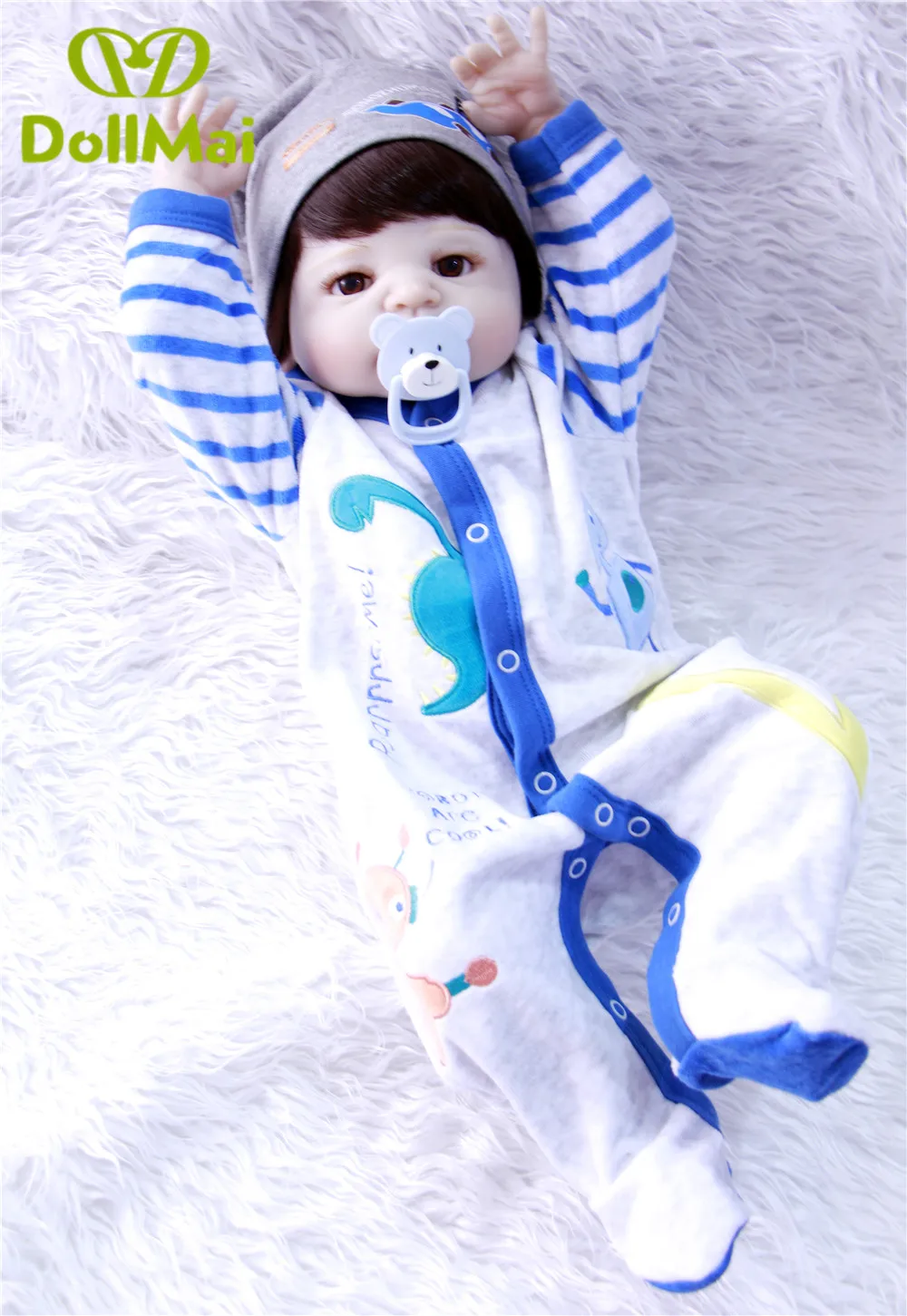 NPK 23 &quotПолное Тело силикона Reborn Baby boy reborn кукла игрушки bathe Play домашние куклы для