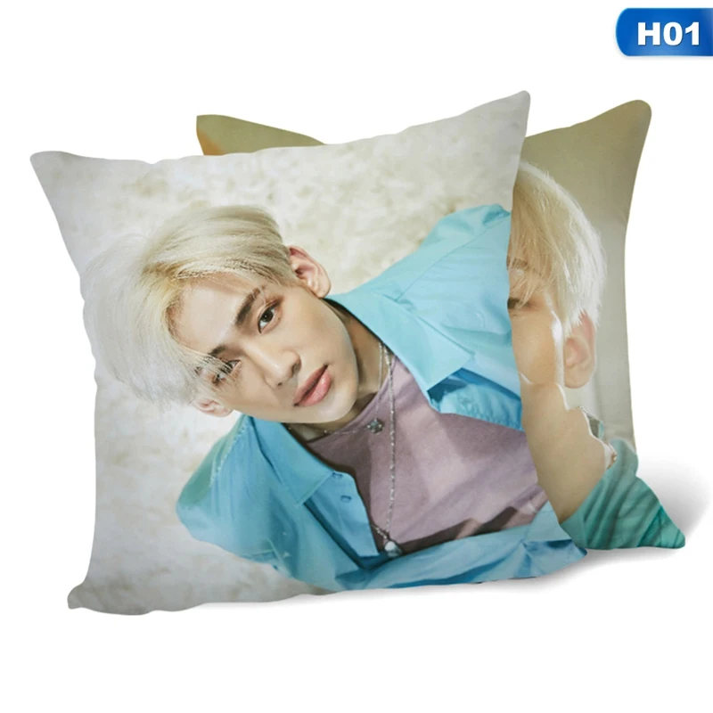 Популярный Kpop GOT7 чехол для подушки GOT7 Жесткий Чехол для подушки подарки JB Jr Bambam Mark Youngjae Got 7 диванные подушки Шам Две Стороны