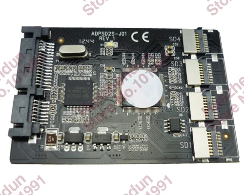 Бесплатная доставка новинка 4 Micro SD TF карты на 22pin SATA адаптер 2 5 &quothdd корпус с RAID 0