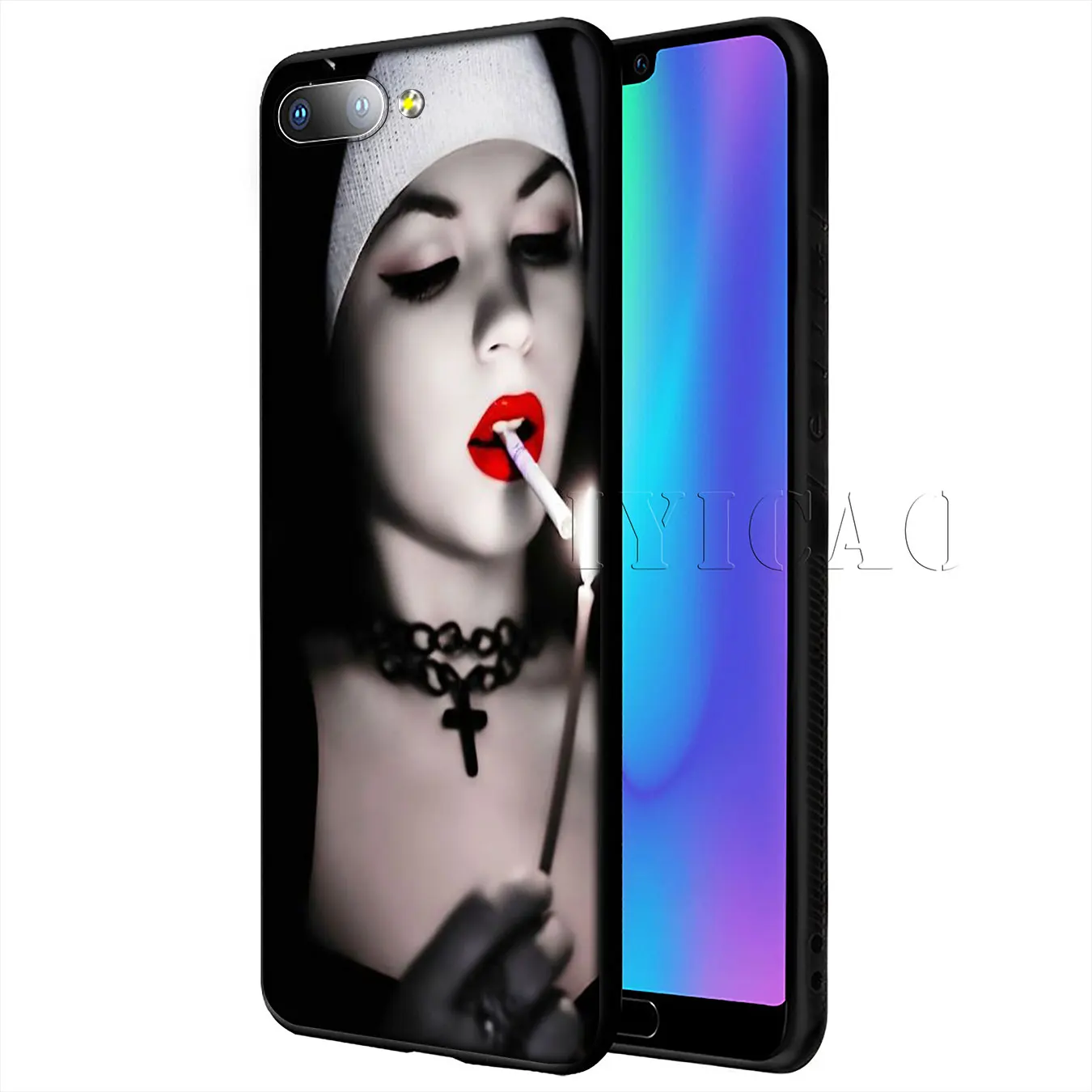 IYICAO Sister nun Модный мягкий силиконовый чехол для Huawei Y9 Y7 Y6 Prime 2019 Honor 20 8C 8X 8 9 9X 10 Lite 7C 7X