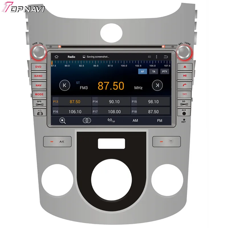 TOPNAVI 8 ''Восьмиядерный 4 Гб RAM Android 6 0 Автомобильный Navi для KIA FORTE ручной