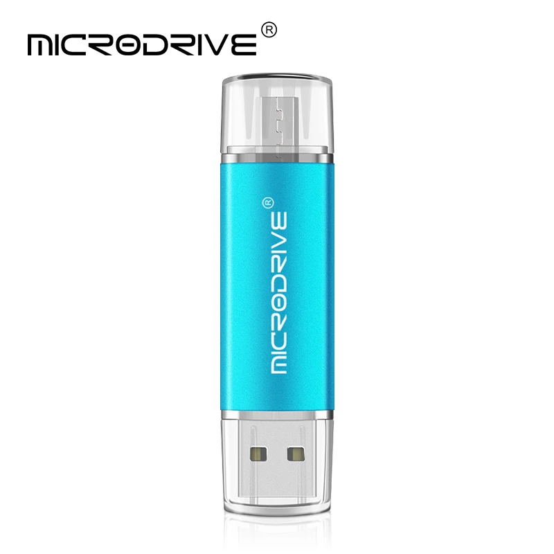 Sky blue OTG USB флеш-накопитель 32 ГБ 16 ГБ 8 ГБ флеш-накопитель Micro USB флешка 64 Гб 128 ГБ флеш-накопитель карта памяти 4 Гб usb флэш-накопитель для смартфонов ПК - Цвет: Sky blue