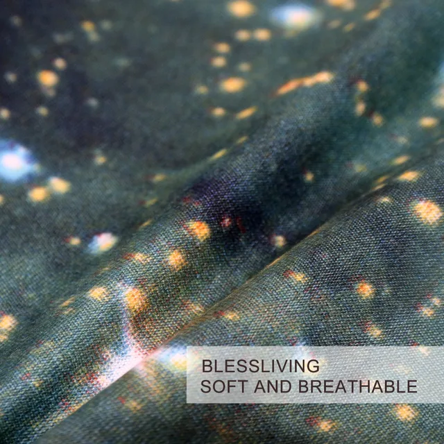 BlessLiving Galaxy Bed Cover Outer Space Bedding Sets King Red Green Nebula Duvet Cover Universe Luxury Psychedelic Bed Set 3pcs 2