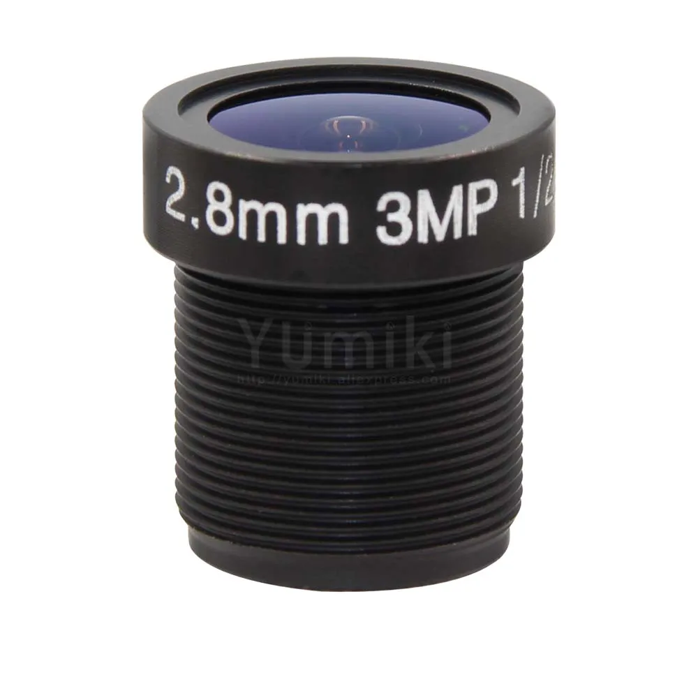 Yumiki 3,0 Megpixel M12 MTV 2,8 мм 3MP HD CCTV Камера объектив ИК HD Безопасности Камера объектив фиксированной диафрагмой