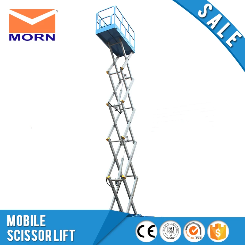 М 18 м ножничный подъемник Мобильная платформа гидравлический Настольный прицеп