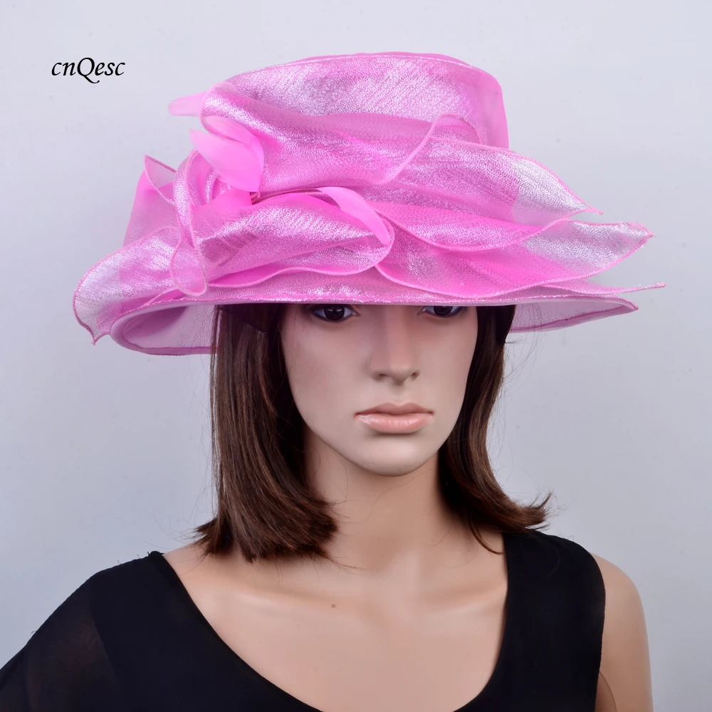 Розовая Свадебная искусственная шляпа для свадьбы Дерби Кентукки гонки аскота