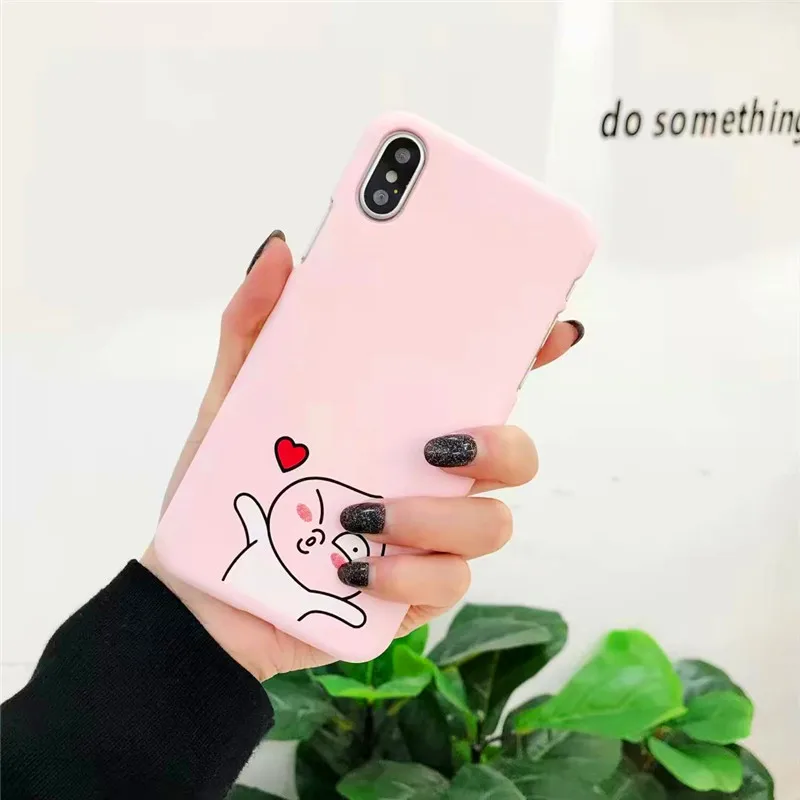Чехол для iPhone X XR XS MAX Симпатичные Сердце Любовь задняя крышка моды пары чехол 6 6S 7 8