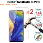 XSKEMP 2 шт 2.5D Настоящее Закаленное стекло для Alcatel 3 2019 протектор экрана на телефон защитная пленка покрытие для Alcatel 3L 2019