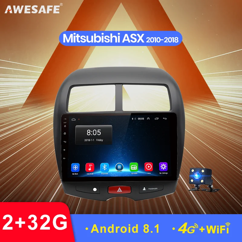 AWESAFE 2 din Android 8 1 автомобильный Радио мультимедийный видео плеер gps навигация для
