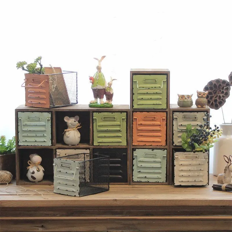 Украшение для шкафа в стиле ретро с несколькими ящиками студия гостиной магазина