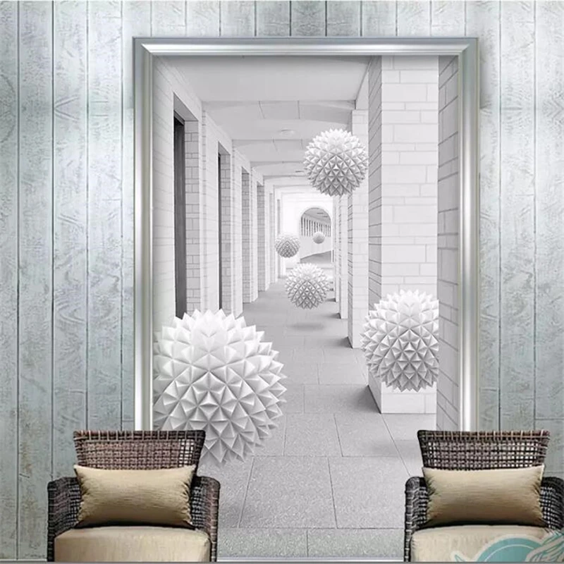 Пользовательские большие обои beibehang 3D фотообои фрески с круглой лестницей