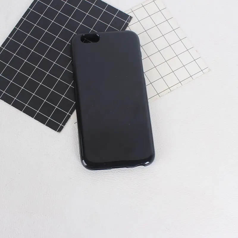 SICOOTE Phone Case For iPhone 6 6S 7 8 Plus Simple Plain Soft TPU Back Cover 5 5S SE Candy Capa |