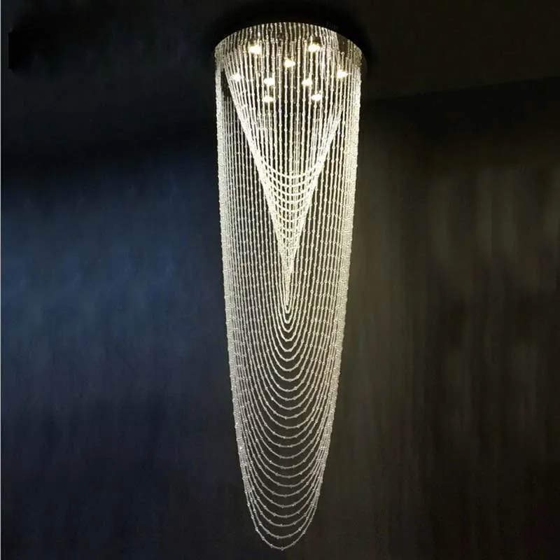 Современная светодиодная хрустальная люстра Z подвесной светильник с бисером