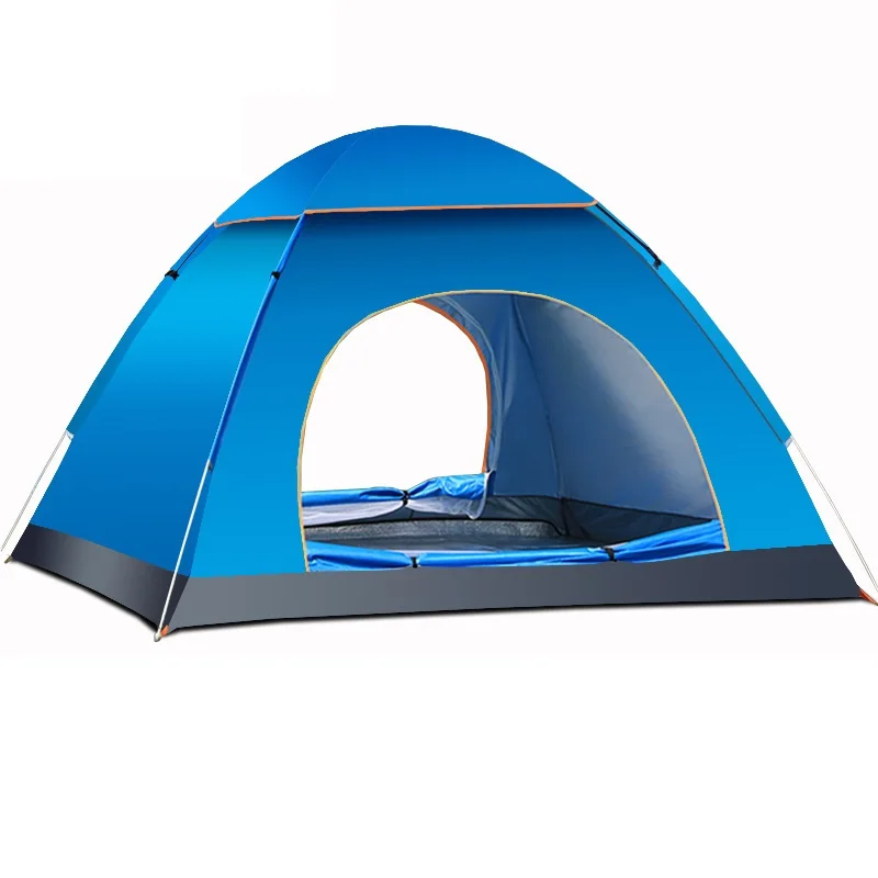 저렴한 야외 캠핑 텐트, 휴대용 방수, 자동 텐트, 자외선 차단, 3/4 인용, 접이식 팝업, 야외용 차양 텐트
