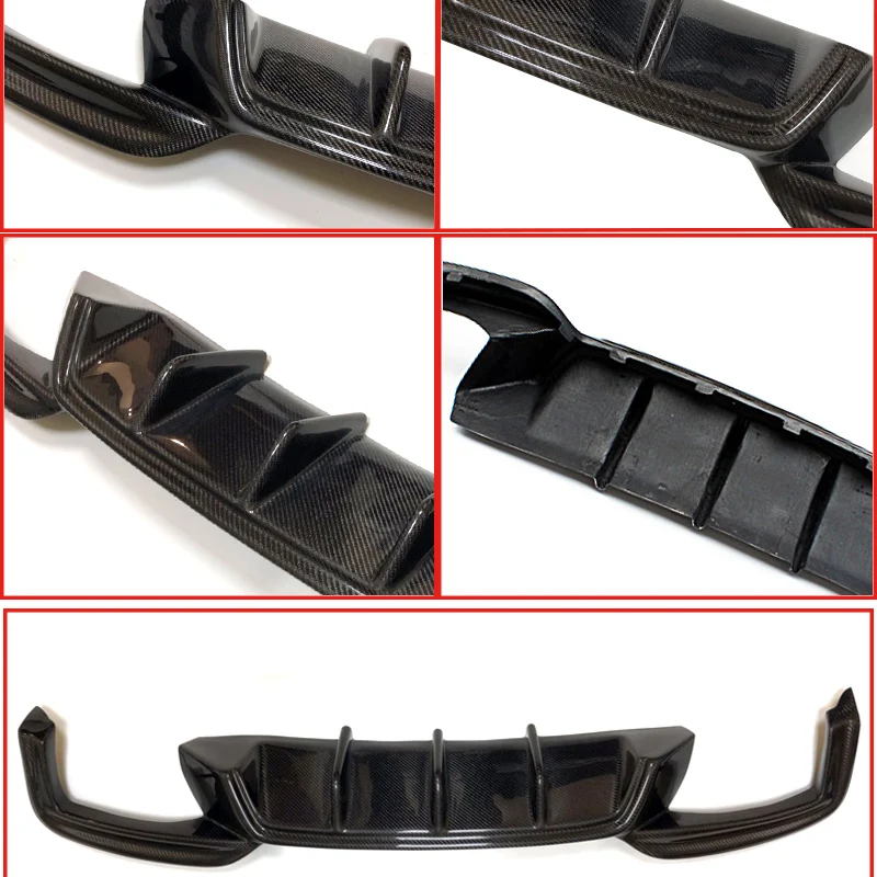 Fits For BMW F06 6 series 4 DR Sport 640i 640d 650i Diffuser Lip M6 Look Rear Bumper Carbon fiber 1:1 Replacement 12-16 | Автомобили и