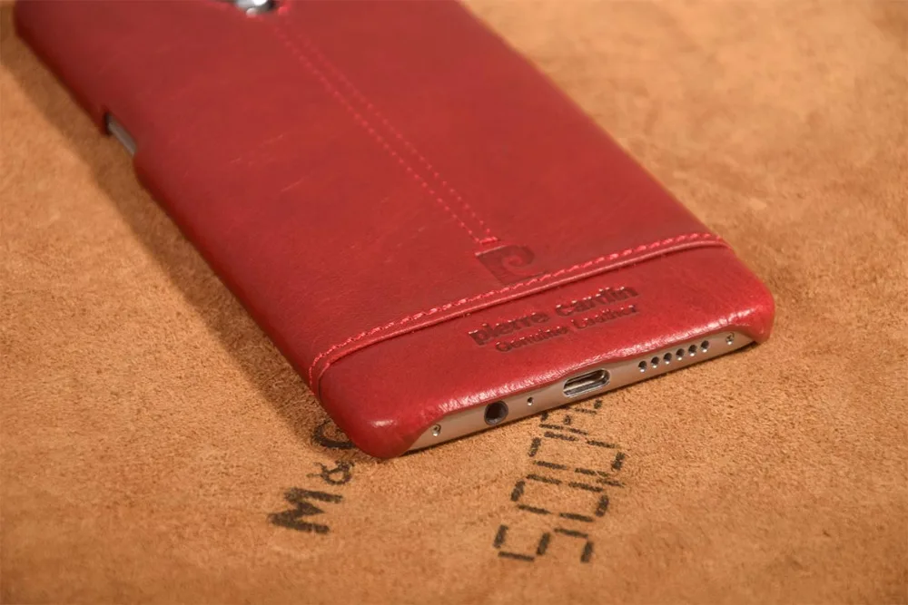 Роскошный чехол для мобильного телефона One Plus 3T Pierre Cardin из натуральной кожи