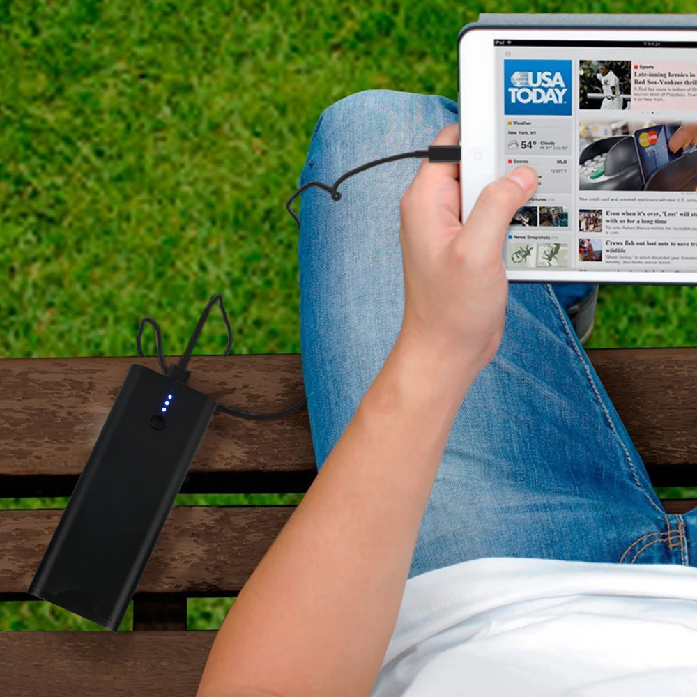 MELASTA Новый портативный двойной аккумулятор зарядное устройство внешний