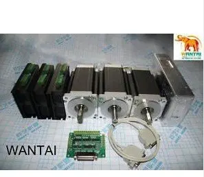 3 осевой шаговый двигатель Nema 34 двойная фреза 5 А 4 Leadings 2 фазный 85BYGH450C 012B CNC Mill и 8.2A