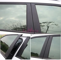 car styling carbon fiber color window glass moulding sticker garnish overlay trim panel 2017 2018 for jeep compass accessories