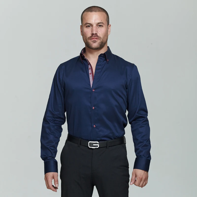 VSD 2016 Итальянские Приталенные Мужские Рубашки 7 Camicie Стиль Высококачественные