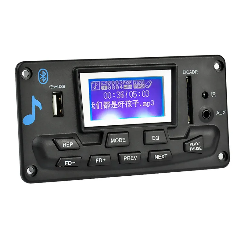 12 V ЖК дисплей Bluetooth MP3 декодер доска WAV WMA декодирования аудио плеер модуль