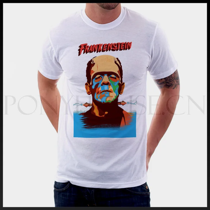 Frankenstein male short-sleeved T-shirt new arrival Fashion Brand t shirt for men 2013 summer | Мужская одежда