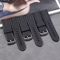 watch accessories mens silicone strap 26mm ladies outdoor sports and leisure waterproof natural rubber strap buckle