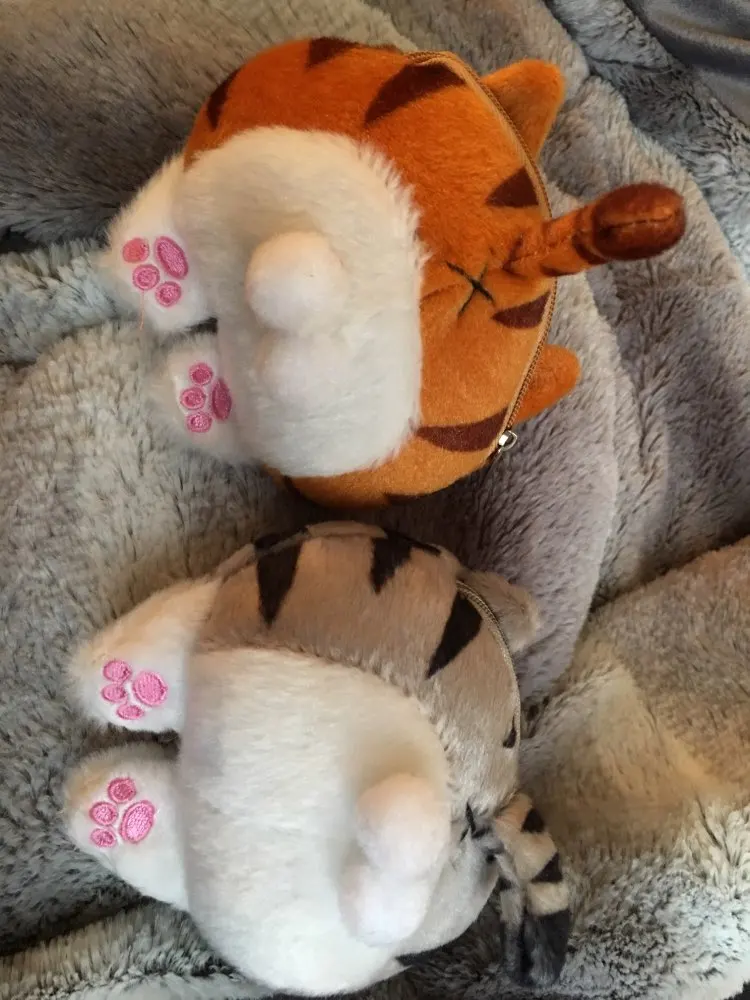 Kawaii хранение денег Кошельки в подарок женский мини милый кот задник плюшевый Кошелек для монет кошелек сумка Monederos Para Monedas