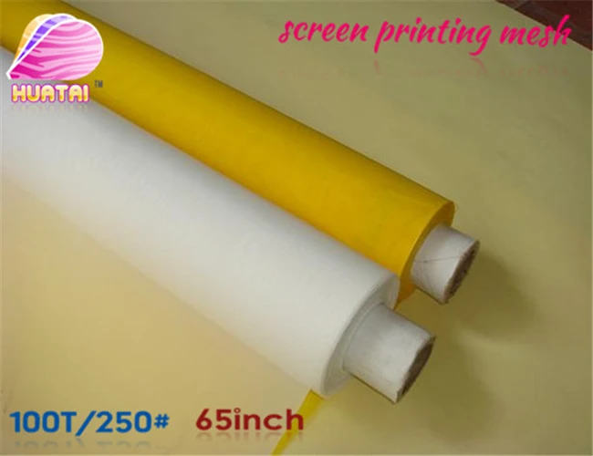 

polyester silk screen printing mesh 100T(250#)*165CM(65" width )good quality free shipping with fast delivery