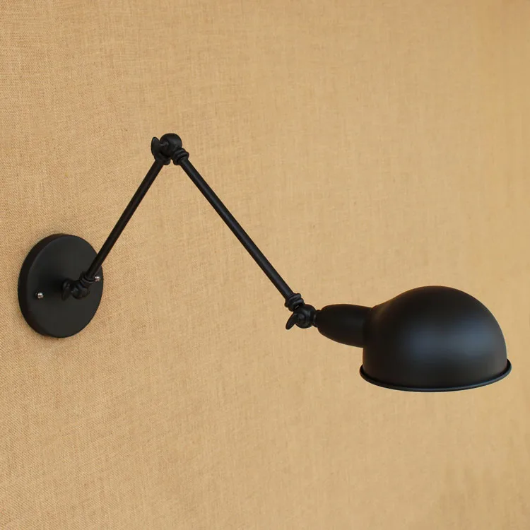 Деревенский Ретро винтажный настенный светильник светодиодный Регулируемый