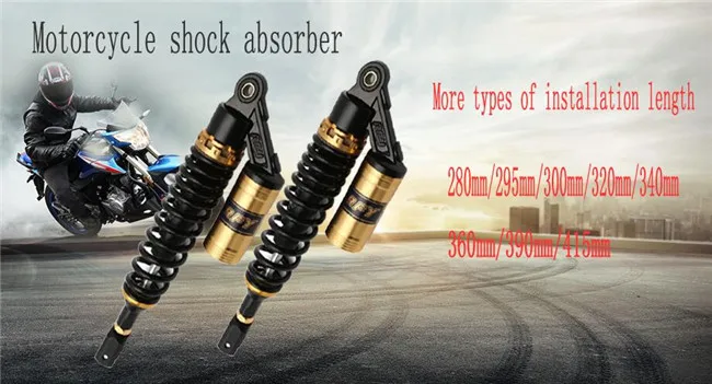 RFY 2piece 280mm 295mm 320mm 340mm 360mm 375mm 390mm 415mm motorcycle shock absorber suspension for HONDA YMAHA SUZUKI Kawasaki |