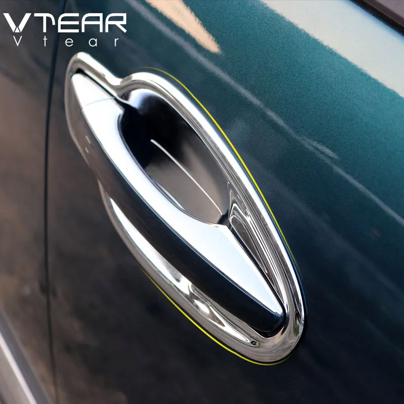 Vtear для peugeot 3008 3008GT 5008 аксессуары для автомобильных дверных ручек и Дверных чаш накладка ABS Хром Внешний