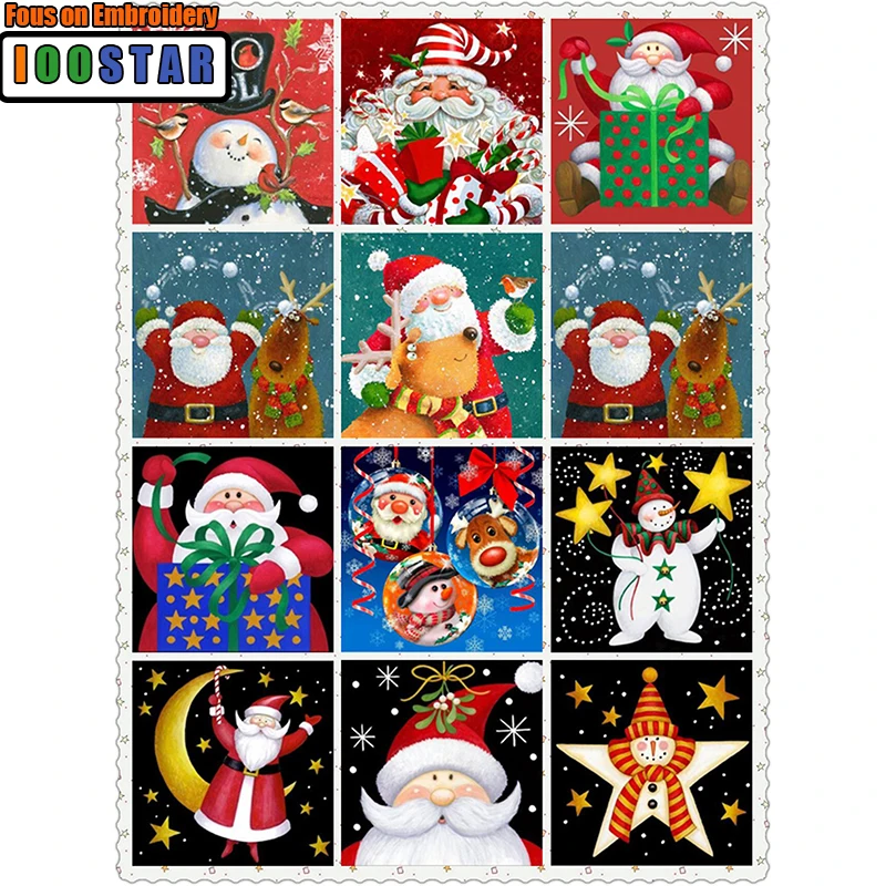 

Рождественский подарок полная квадратная/круглая картина из страз 5D «сделай сам» 3D вышивка крестиком Мозаика домашний декор