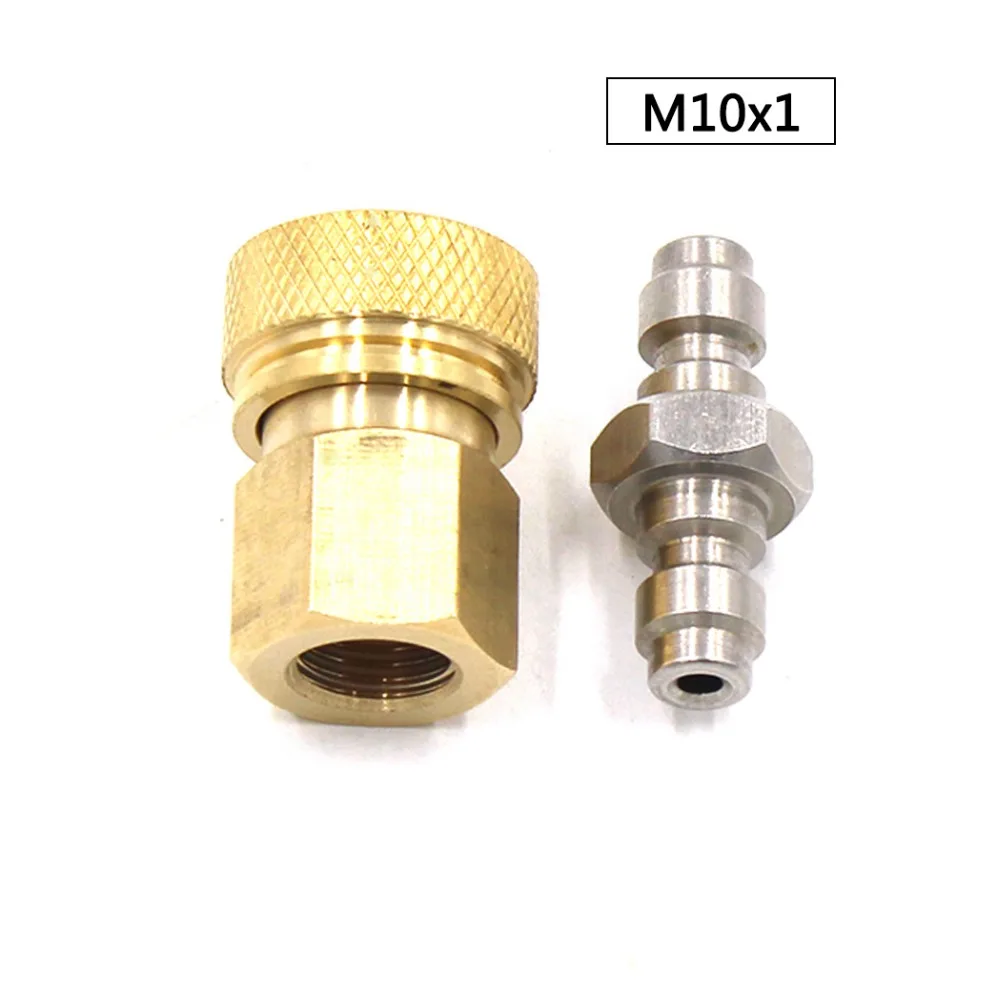 PCP Airforce Пейнтбол пневматический M10x1 утолщенный медный быстроразъемный и 8 мм