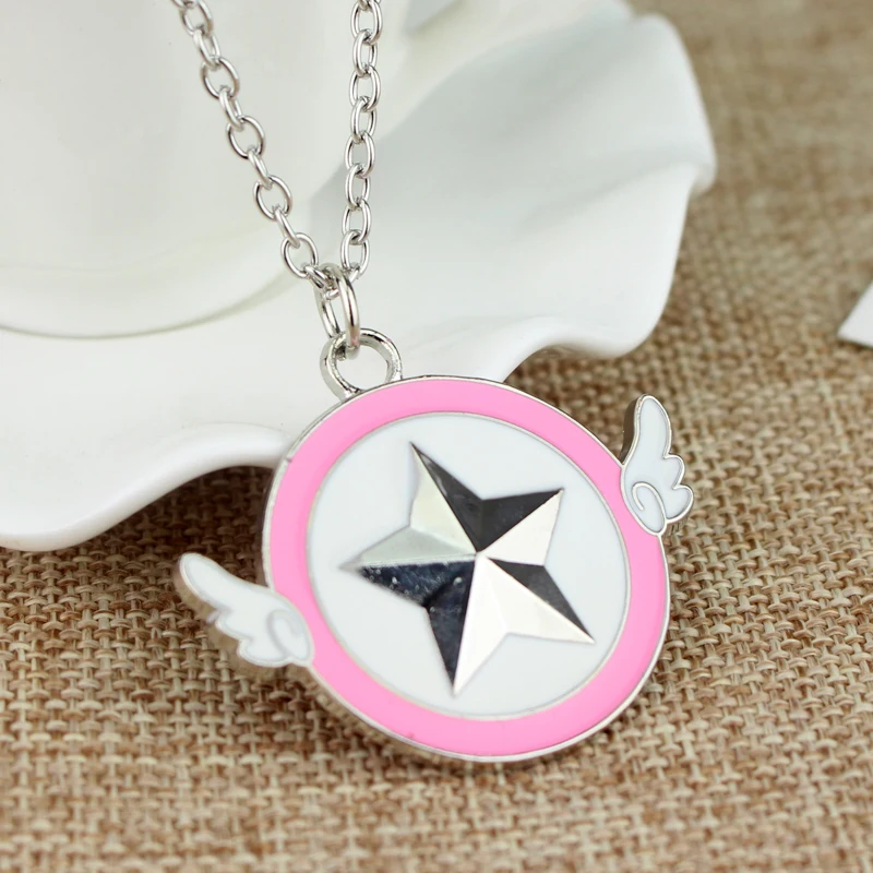 Sailor Moon Metal Necklaces &amp Pendants Anime Cartoon Sweet JEWELRY Star Angel Enamel Necklace Cosplay Accessory | Украшения и